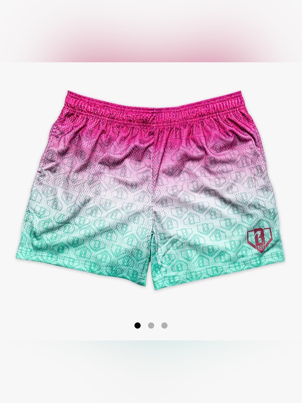 ADULT NWT Baseball Lifestyle 101 BL101 Men’s Gradient Short M Watermelon Green
